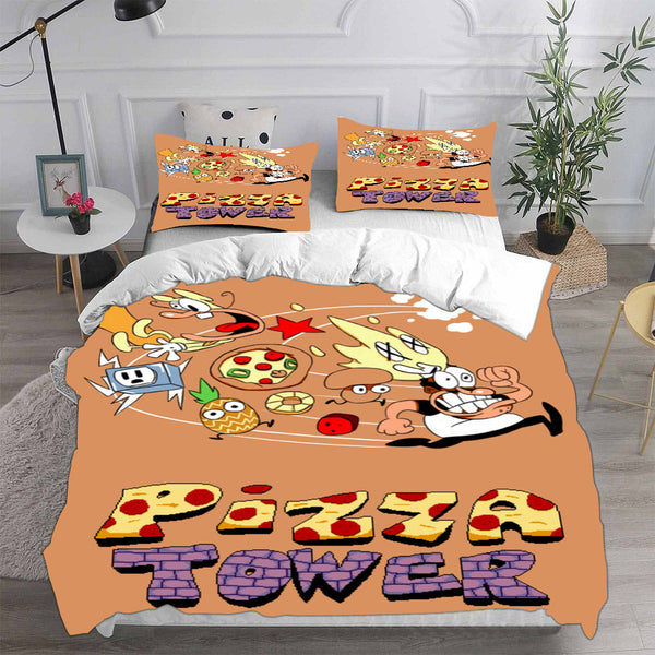 Pizza Tower Bedding Sets Duvet Cover Comforter Set