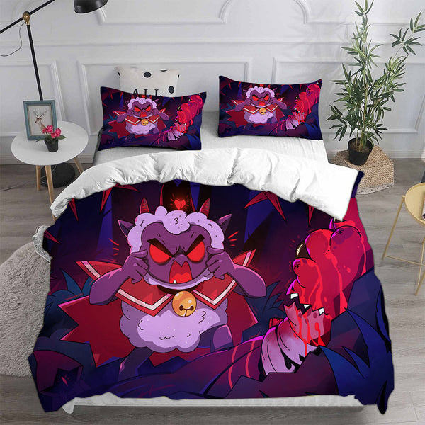 Cult Of The Lamb Bedding Sets Duvet Cover Halloween Cosplay Comforter Sets