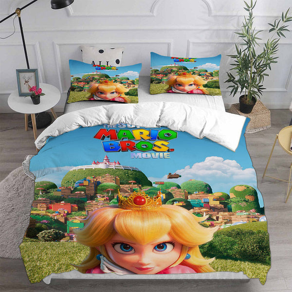 Princess Peach Bedding Sets Duvet Cover Comforter Set
