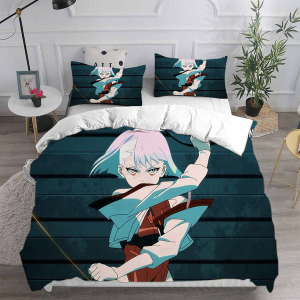 Cyberpunk Edgerunners Bedding Sets Duvet Cover Comforter Set