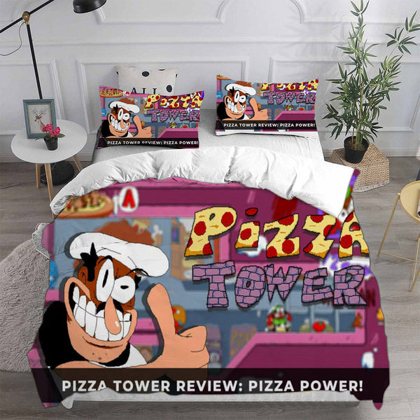 Pizza Tower Bedding Sets Duvet Cover Comforter Set