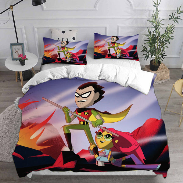 Teen Titans Go Bedding Sets Duvet Cover Comforter Set