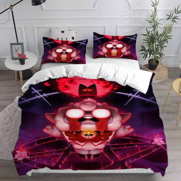 Cult Of The Lamb Bedding Sets Duvet Cover Halloween Cosplay Comforter Sets