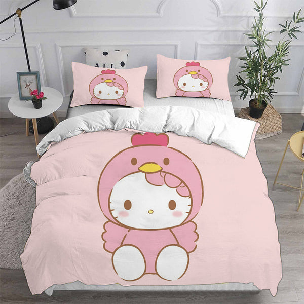 Hello Kitty Cosplay Bedding Sets Duvet Cover Halloween Comforter Sets