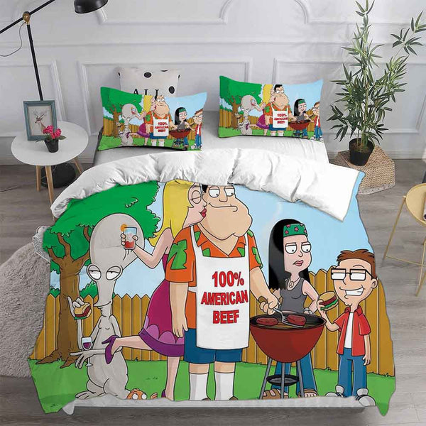 American Dad Bedding Set Duvet Cover Comforter Sets