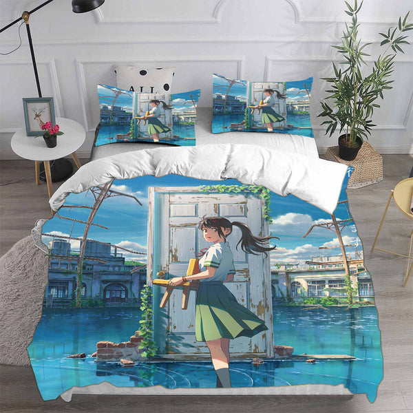 Suzume no Tojimari Bedding Sets Duvet Cover Comforter Set