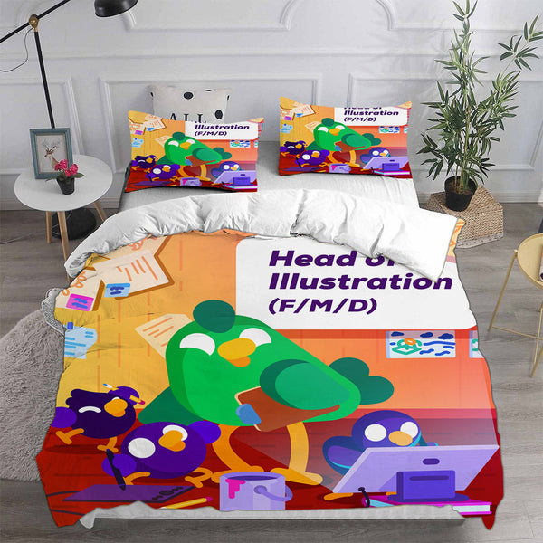 kurzgesagt Bedding Sets Duvet Cover Comforter Set