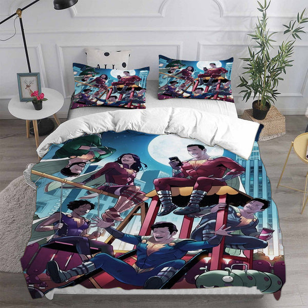 Shazam Fury of the Gods Bedding Sets Duvet Cover Comforter Set