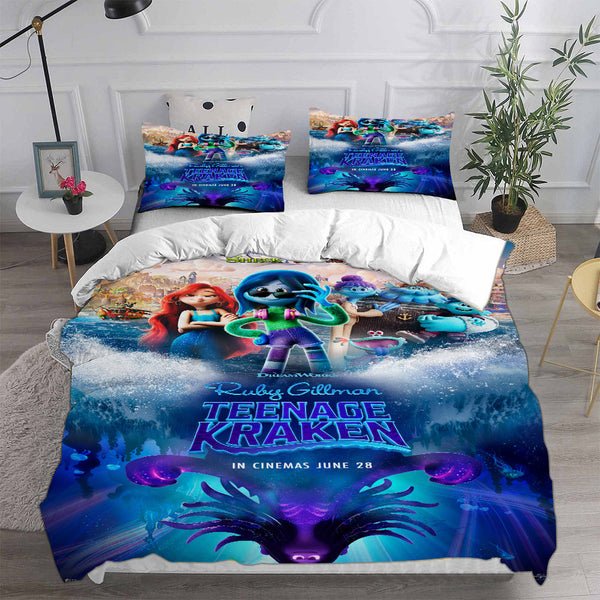 Ruby Gillman, Teenage Kraken Bedding Sets Duvet Cover Comforter Set