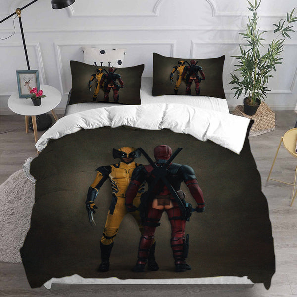 Deadpool & Wolverine Bedding Sets Duvet Cover Comforter Set
