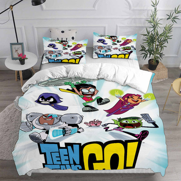 Teen Titans Go Bedding Sets Duvet Cover Comforter Set