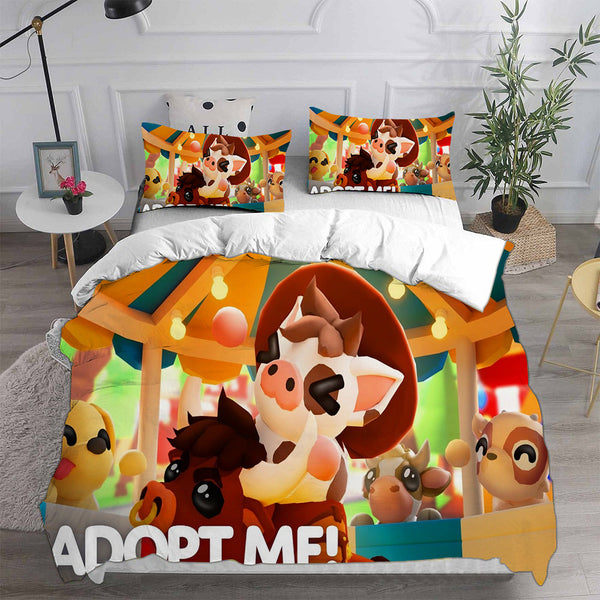 Adopt Me Bedding Set Duvet Cover Comforter Sets