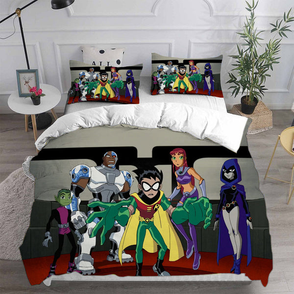 Teen Titans Go Bedding Sets Duvet Cover Comforter Set