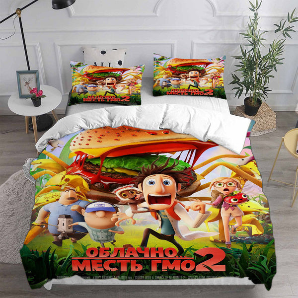 Cloudy with a Chance of Meatballs Bedding Sets Duvet Cover Comforter Set