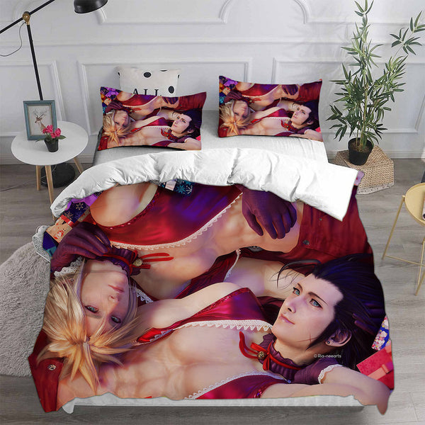 Final Fantasy VII Remake Bedding Sets Duvet Cover Halloween Cosplay Comforter Sets