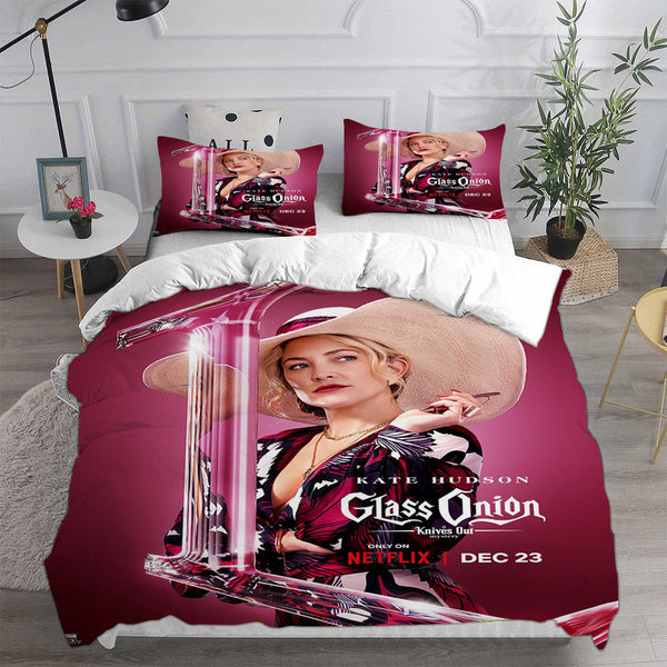 Glass Onion: A Knives Out Mystery Bedding Sets Duvet Cover Comforter Set