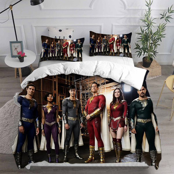 Shazam Fury of the Gods Bedding Sets Duvet Cover Comforter Set