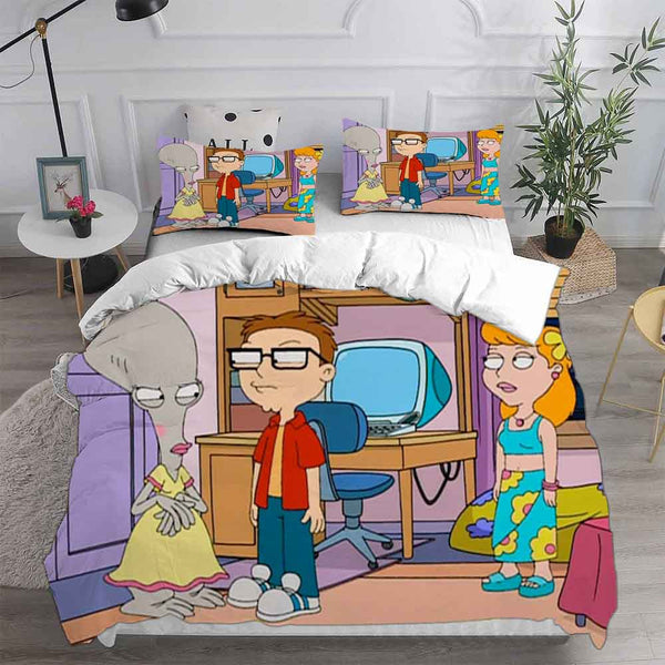 American Dad Bedding Set Duvet Cover Comforter Sets