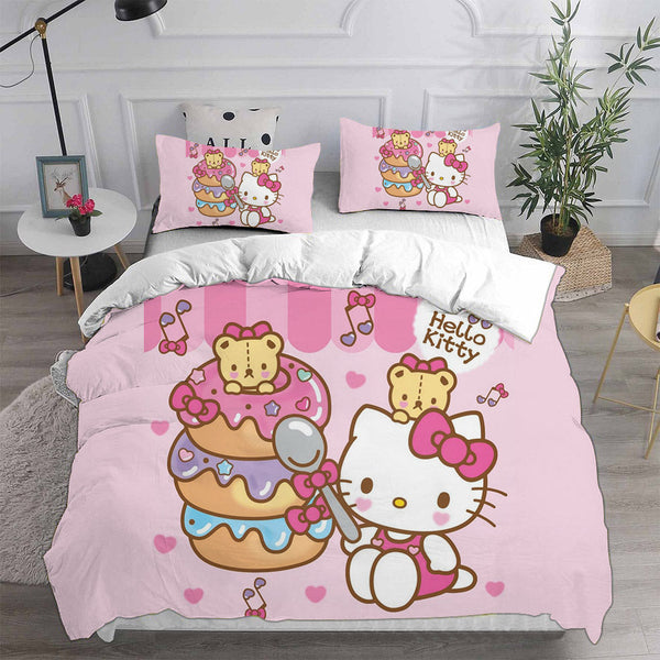 Hello Kitty Cosplay Bedding Sets Duvet Cover Halloween Comforter Sets