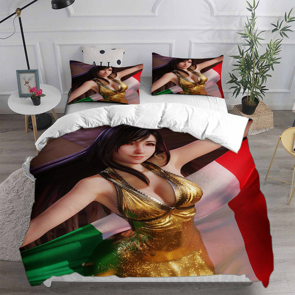 Final Fantasy VII Remake Bedding Sets Duvet Cover Halloween Cosplay Comforter Sets