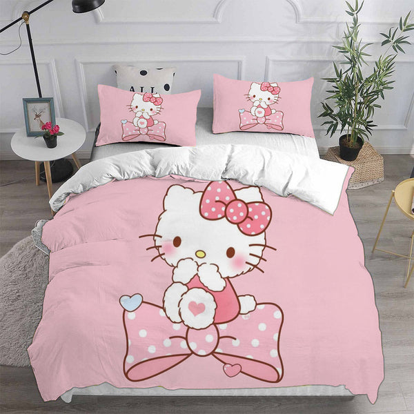 Hello Kitty Cosplay Bedding Sets Duvet Cover Halloween Comforter Sets