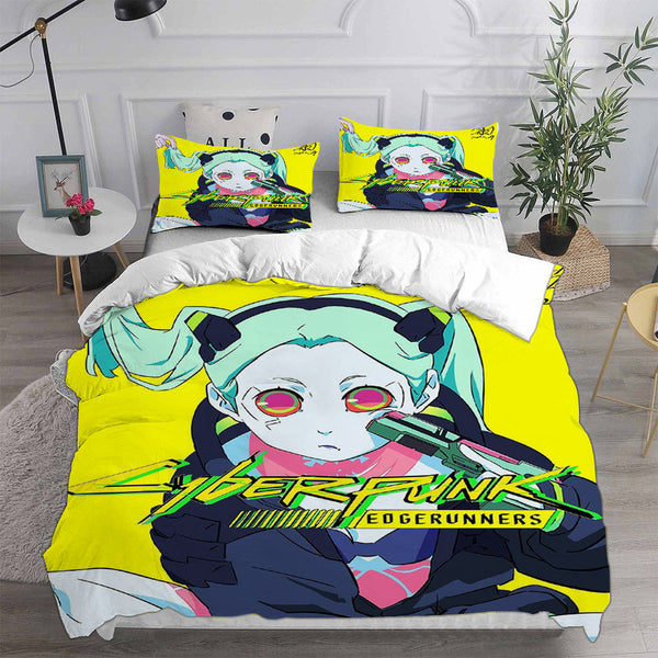 Cyberpunk Edgerunners Bedding Sets Duvet Cover Comforter Set