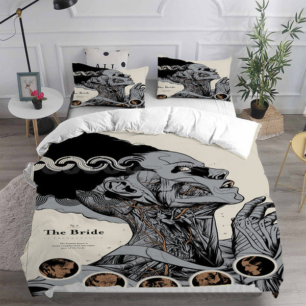 Bride of Frankenstein Bedding Sets Duvet Cover Comforter Set