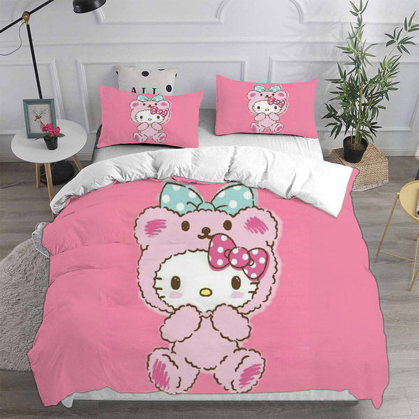 Hello Kitty Cosplay Bedding Sets Duvet Cover Halloween Comforter Sets