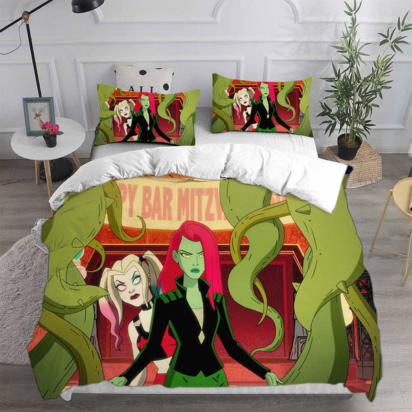 Harley Quinn Season 3 Bedding Sets Duvet Cover Halloween Cosplay Comforter Sets