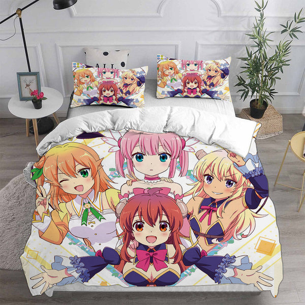 The Demon Girl Next Door Cosplay Bedding Sets Duvet Cover Halloween Comforter Sets
