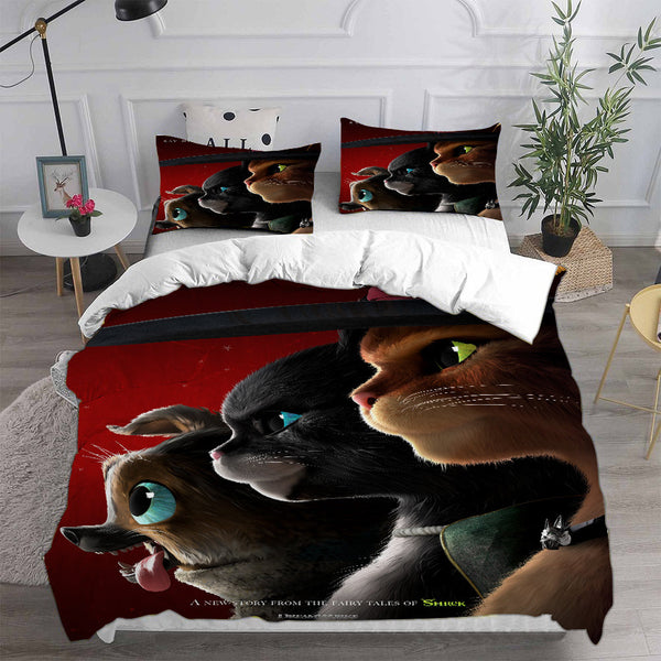 Puss in Boots Bedding Sets Duvet Cover Comforter Set