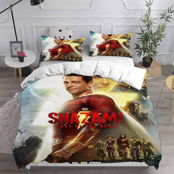 Shazam Fury of the Gods Bedding Sets Duvet Cover Comforter Set