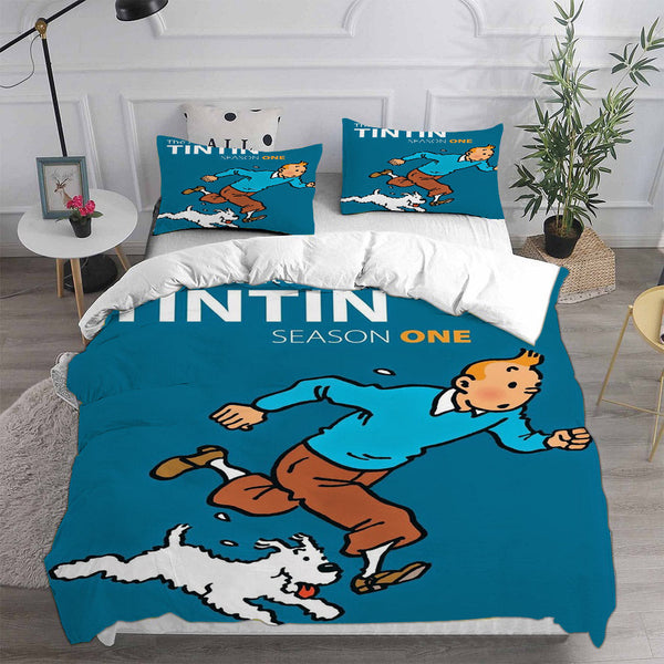 The Adventures of Tintin Bedding Sets Duvet Cover Comforter Set