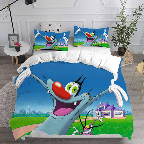 Oggy and the Cockroaches Bedding Sets Duvet Cover Comforter Set