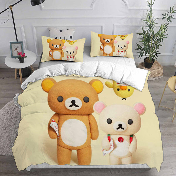 Rilakkuma's Theme Park Adventure Bedding Sets Duvet Cover Halloween Cosplay Comforter Sets