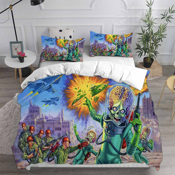 Mars Attacks Bedding Set Duvet Cover Comforter Sets