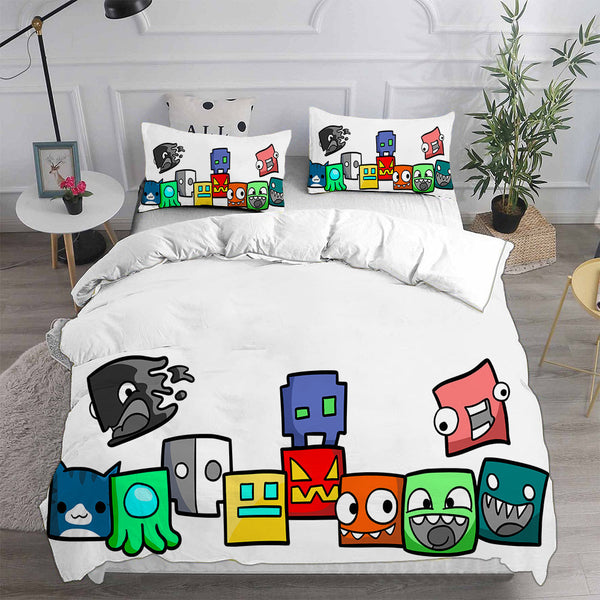 Geometry Dash Bedding Sets Duvet Cover Comforter Sets