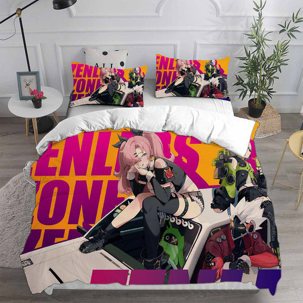 Zenless Zone Zero Bedding Sets Duvet Cover Halloween Cosplay Comforter Sets