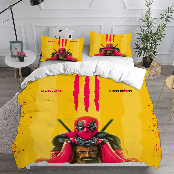 Deadpool & Wolverine Bedding Sets Duvet Cover Comforter Set