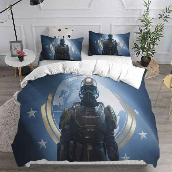 Helldivers 2 Bedding Sets Duvet Cover Comforter Set