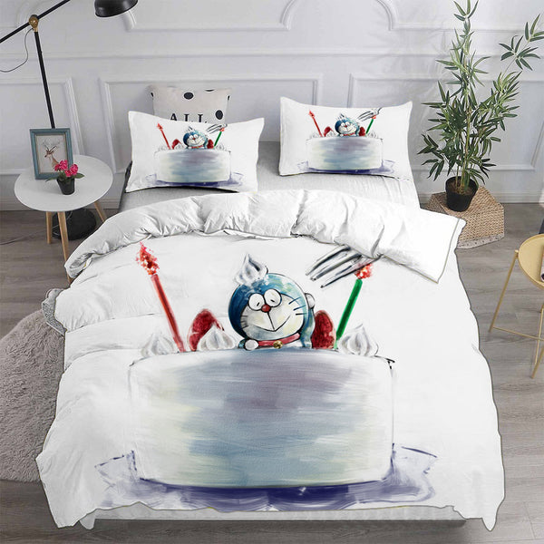 Doraemon Cosplay Bedding Sets Duvet Cover Halloween Comforter Sets