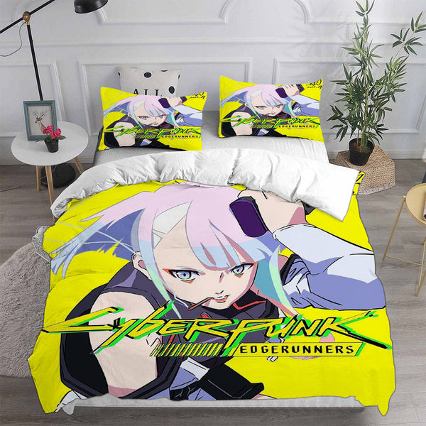 Cyberpunk Edgerunners Bedding Sets Duvet Cover Comforter Set