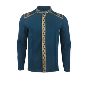 Star Trek SNW Captain Pike Gold Uniforms Top Shirts Cosplay Costumes for Men