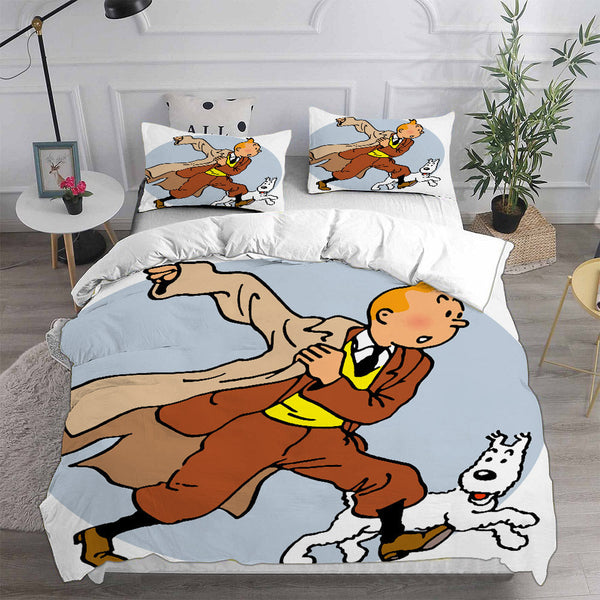 The Adventures of Tintin Bedding Sets Duvet Cover Comforter Set