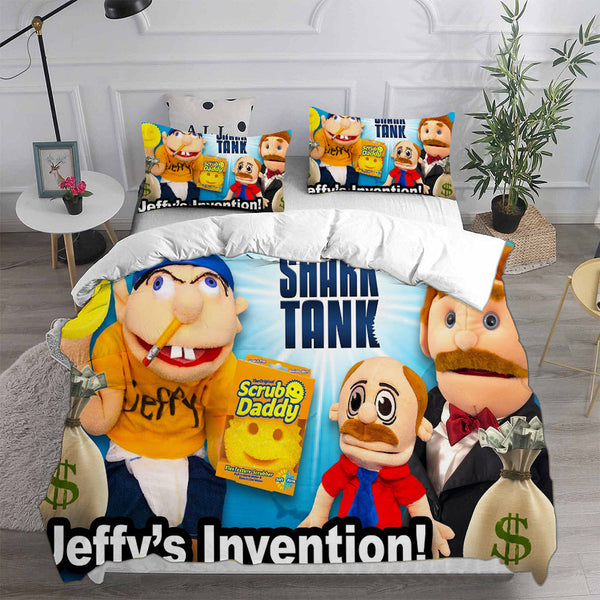 Jeffy Bedding Sets Duvet Cover Comforter Sets