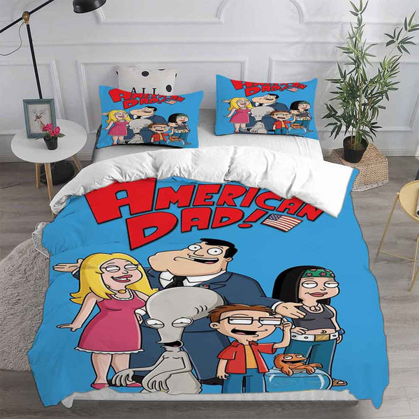 American Dad Bedding Set Duvet Cover Comforter Sets