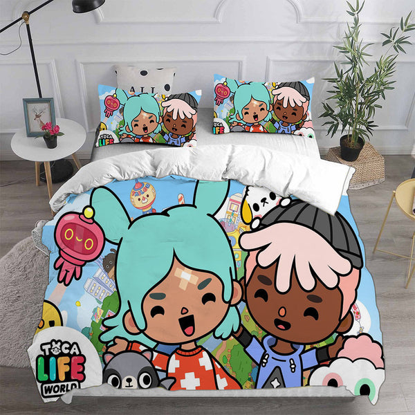 Toca Life World Bedding Sets Duvet Cover Halloween Cosplay Comforter Sets