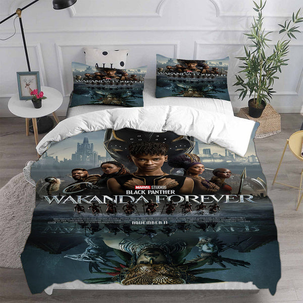 Black Panther: Wakanda Forever Bedding Sets Duvet Cover Comforter Set
