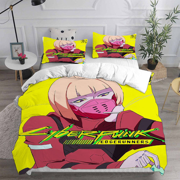 Cyberpunk Edgerunners Bedding Sets Duvet Cover Comforter Set