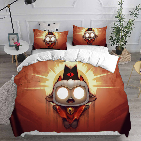 Cult Of The Lamb Bedding Sets Duvet Cover Halloween Cosplay Comforter Sets